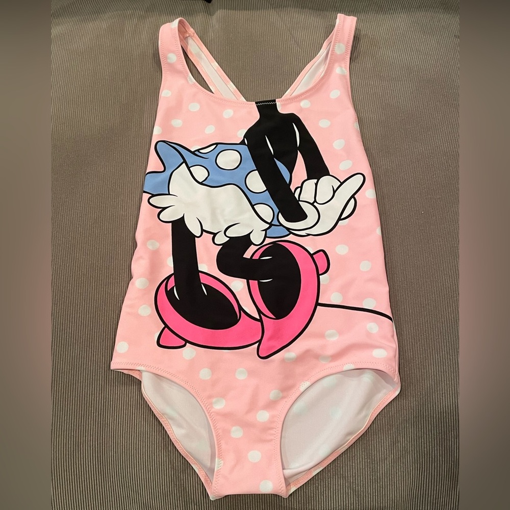Zara Girls Size 11/12 Minnie Mouse Bathing Suit